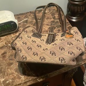 Tan and brown purse
